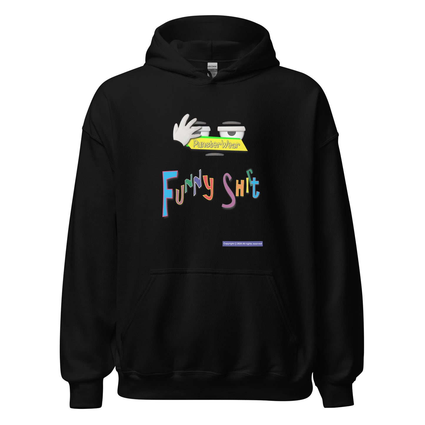 PunsterWear Funny Shi(r)t Logo (Top)  |  Unisex Heavy Blend Pullover Hoodie