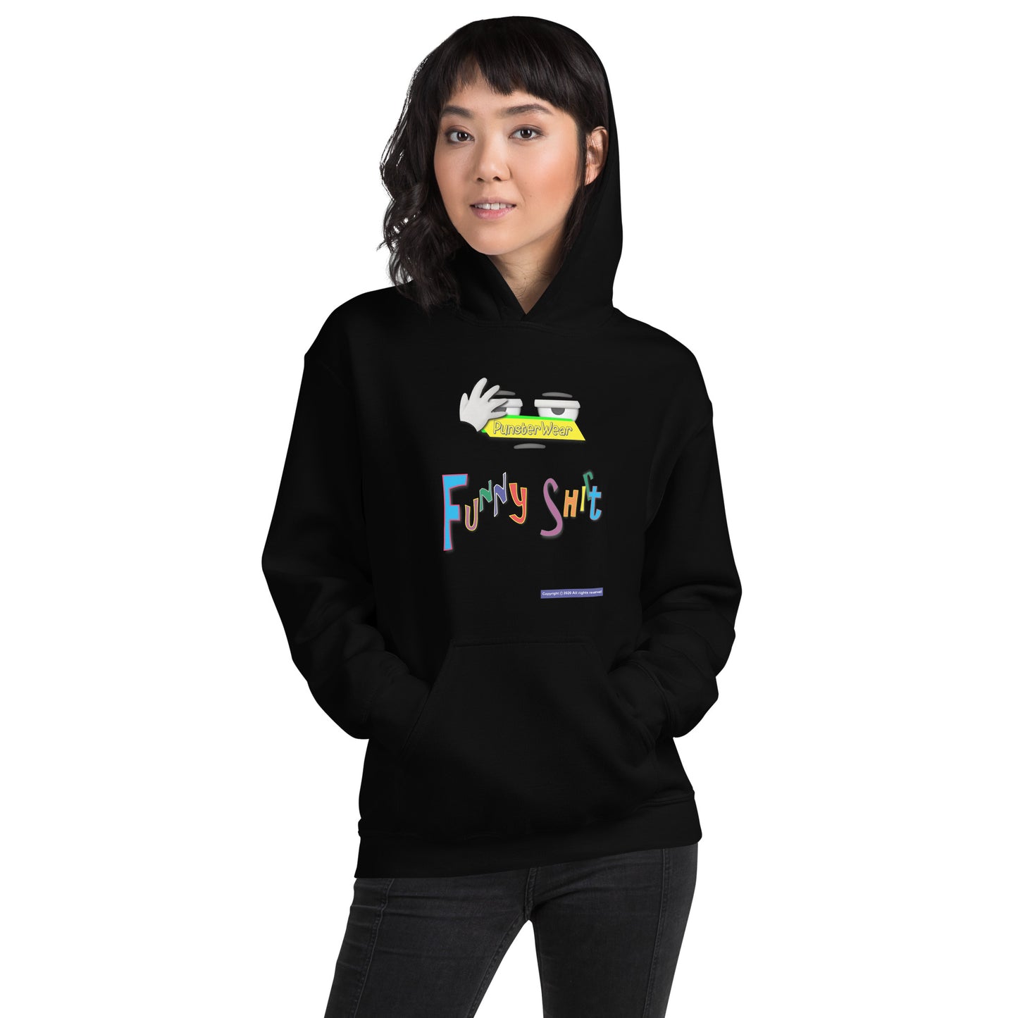 PunsterWear Funny Shi(r)t Logo (Top)  |  Unisex Heavy Blend Pullover Hoodie