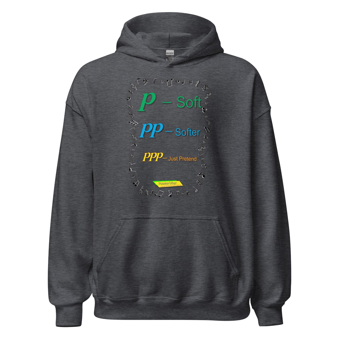 Triple Pianissimo (PPP)-JUST PRETEND  |  Unisex Heavy Blend Pullover Hoodie