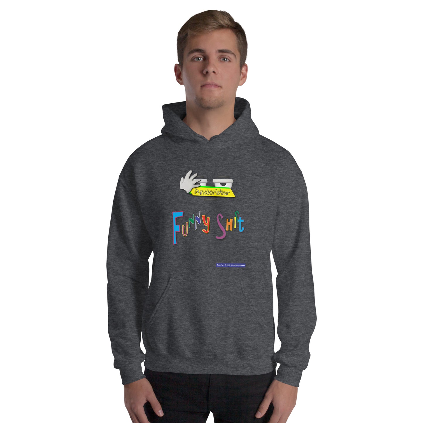 PunsterWear Funny Shi(r)t Logo (Top)  |  Unisex Heavy Blend Pullover Hoodie