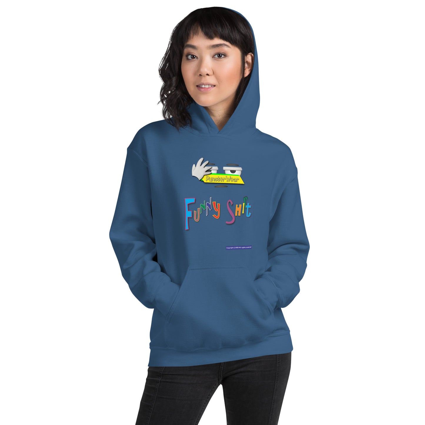 PunsterWear Funny Shi(r)t Logo (Top)  |  Unisex Heavy Blend Pullover Hoodie