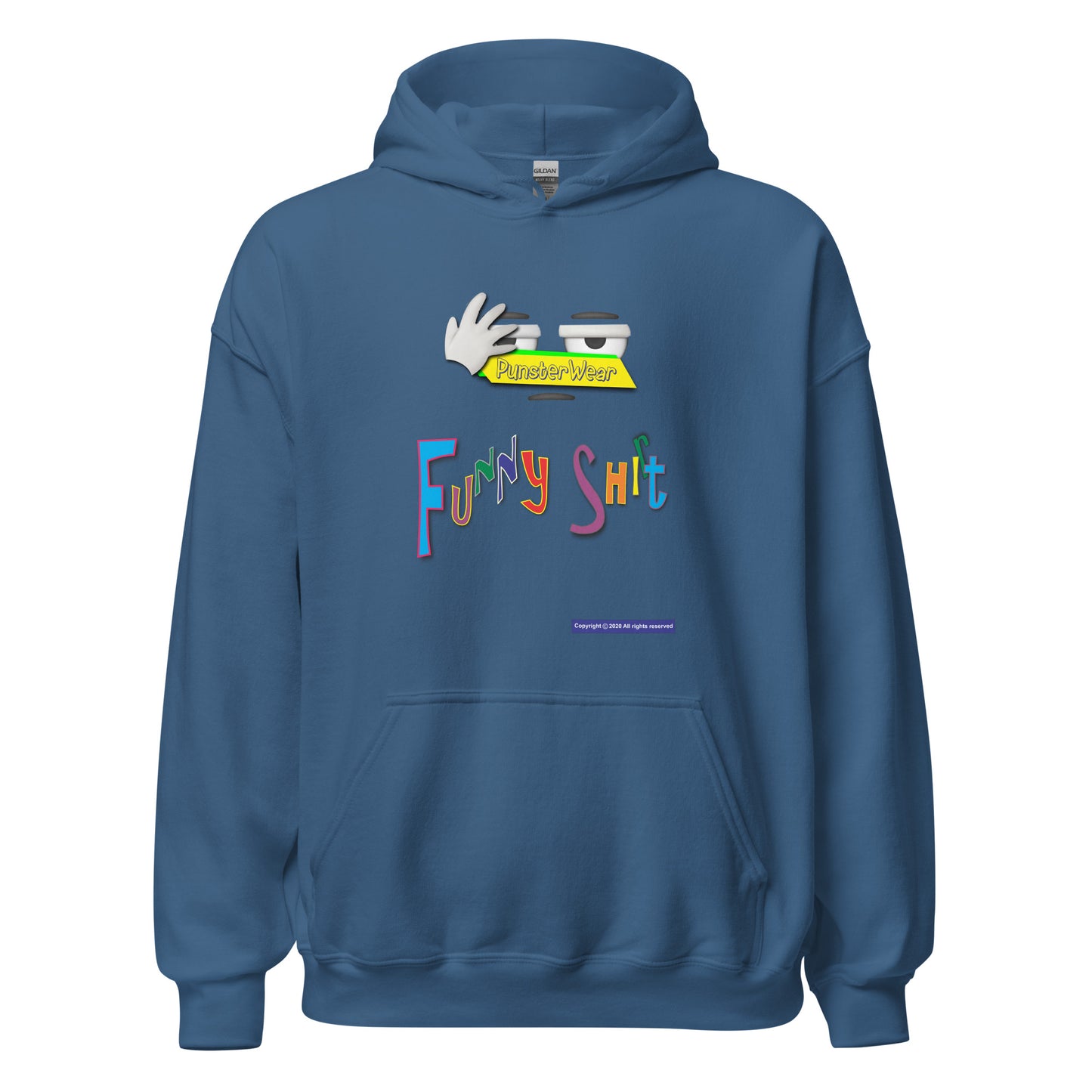 PunsterWear Funny Shi(r)t Logo (Top)  |  Unisex Heavy Blend Pullover Hoodie