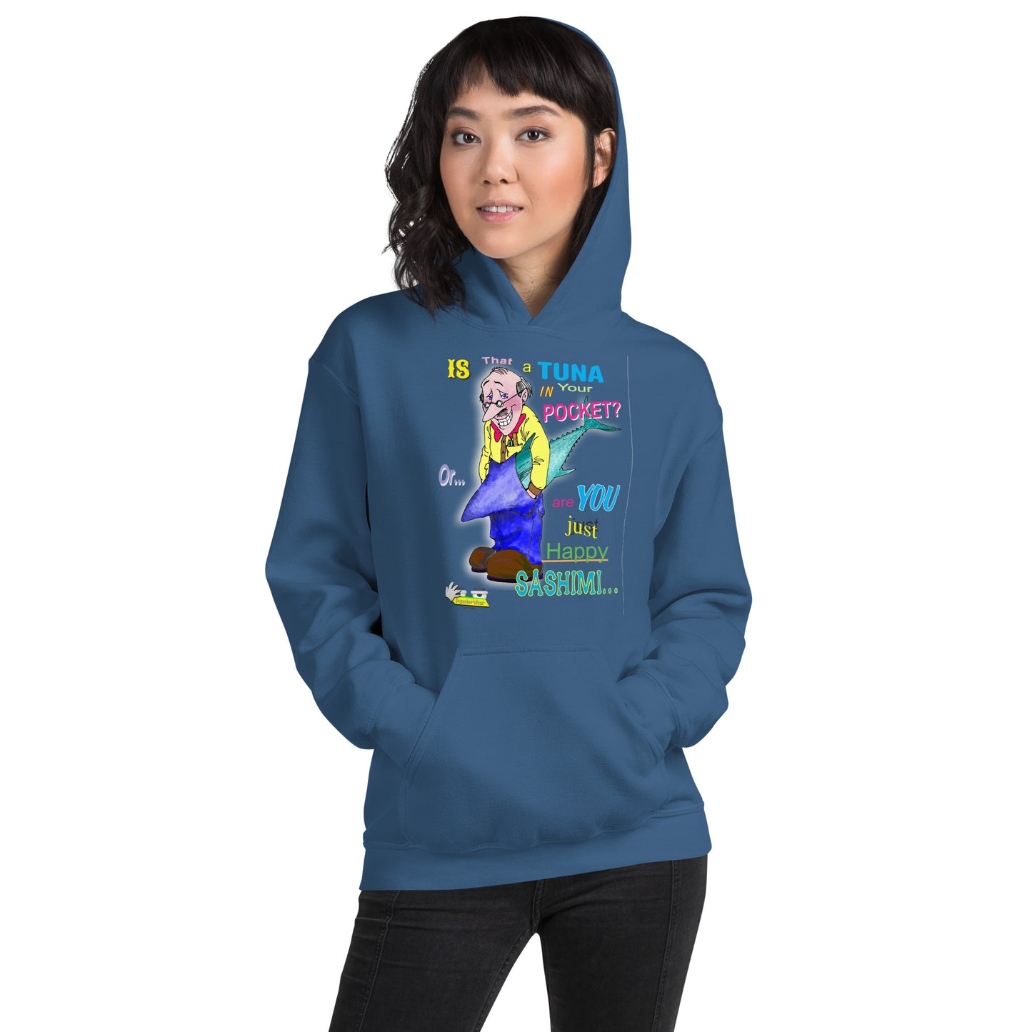 HAPPY SASHIMI  |  Unisex Heavy Blend Pullover Hoodie