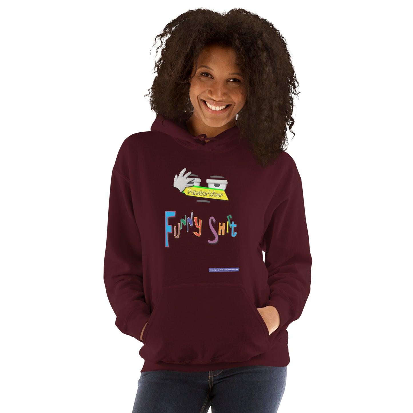 PunsterWear Funny Shi(r)t Logo (Top)  |  Unisex Heavy Blend Pullover Hoodie