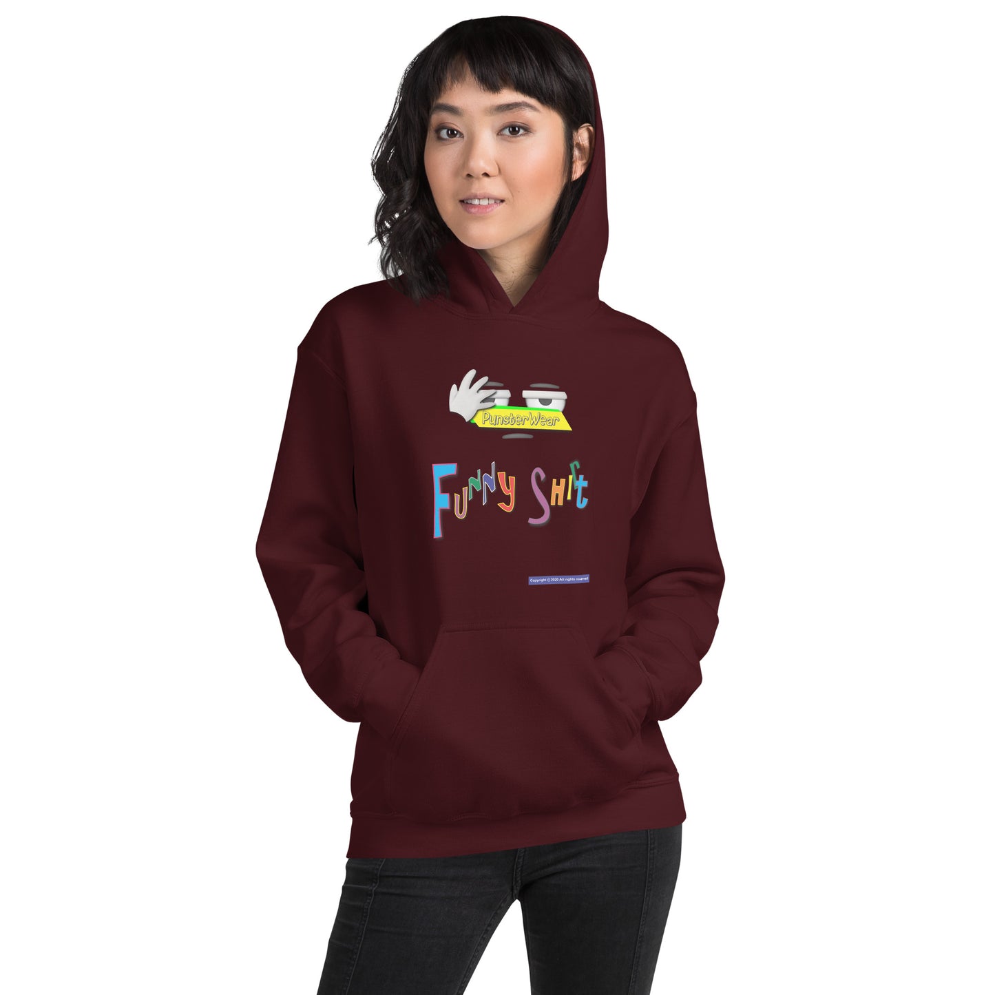 PunsterWear Funny Shi(r)t Logo (Top)  |  Unisex Heavy Blend Pullover Hoodie