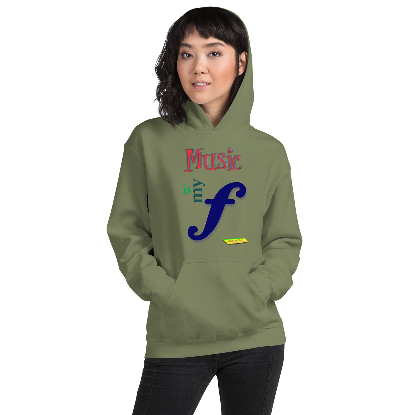 MUSIC IS MY F (FORTE)  |  Unisex Heavy Blend Pullover Hoodie