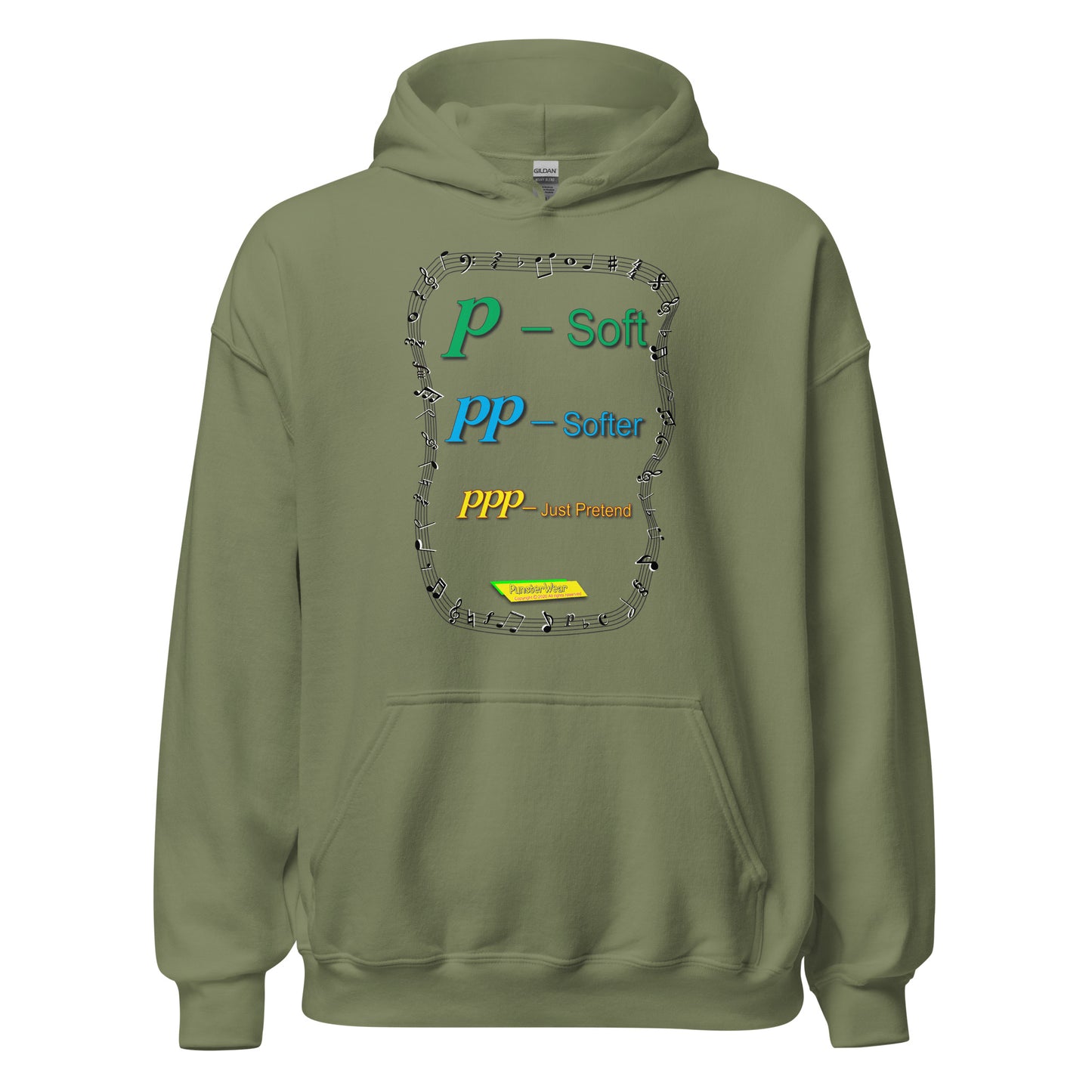 Triple Pianissimo (PPP)-JUST PRETEND  |  Unisex Heavy Blend Pullover Hoodie