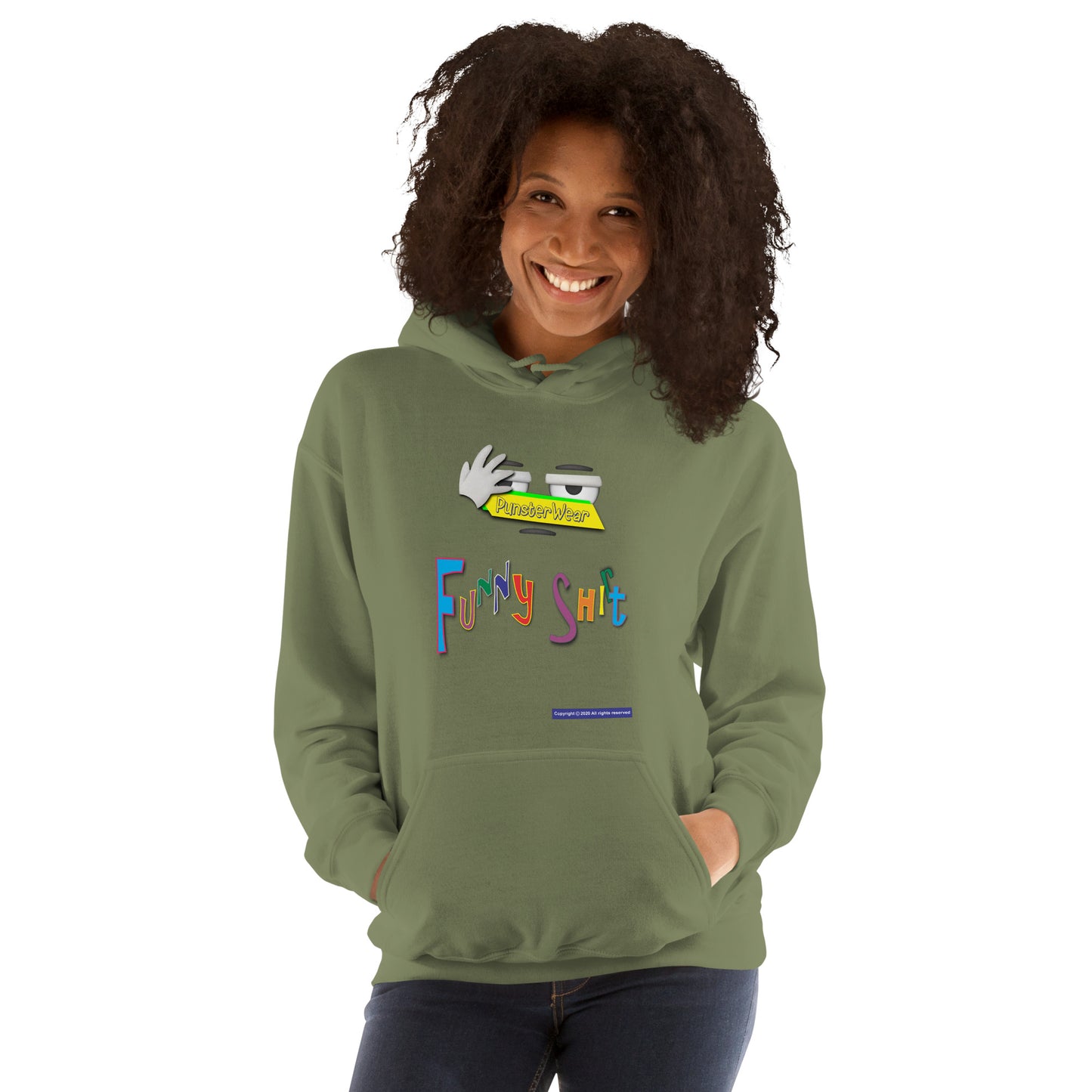 PunsterWear Funny Shi(r)t Logo (Top)  |  Unisex Heavy Blend Pullover Hoodie