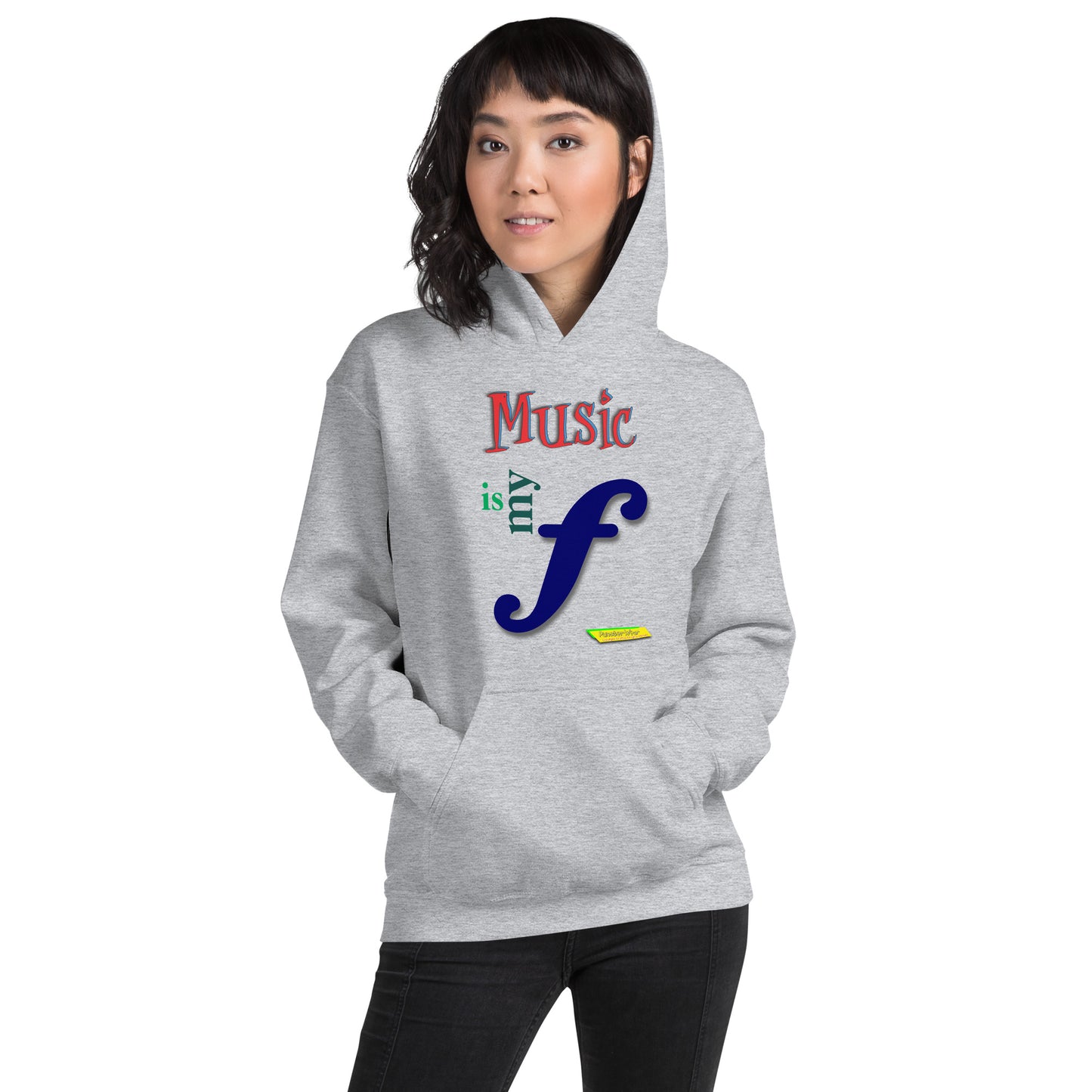 MUSIC IS MY F (FORTE)  |  Unisex Heavy Blend Pullover Hoodie