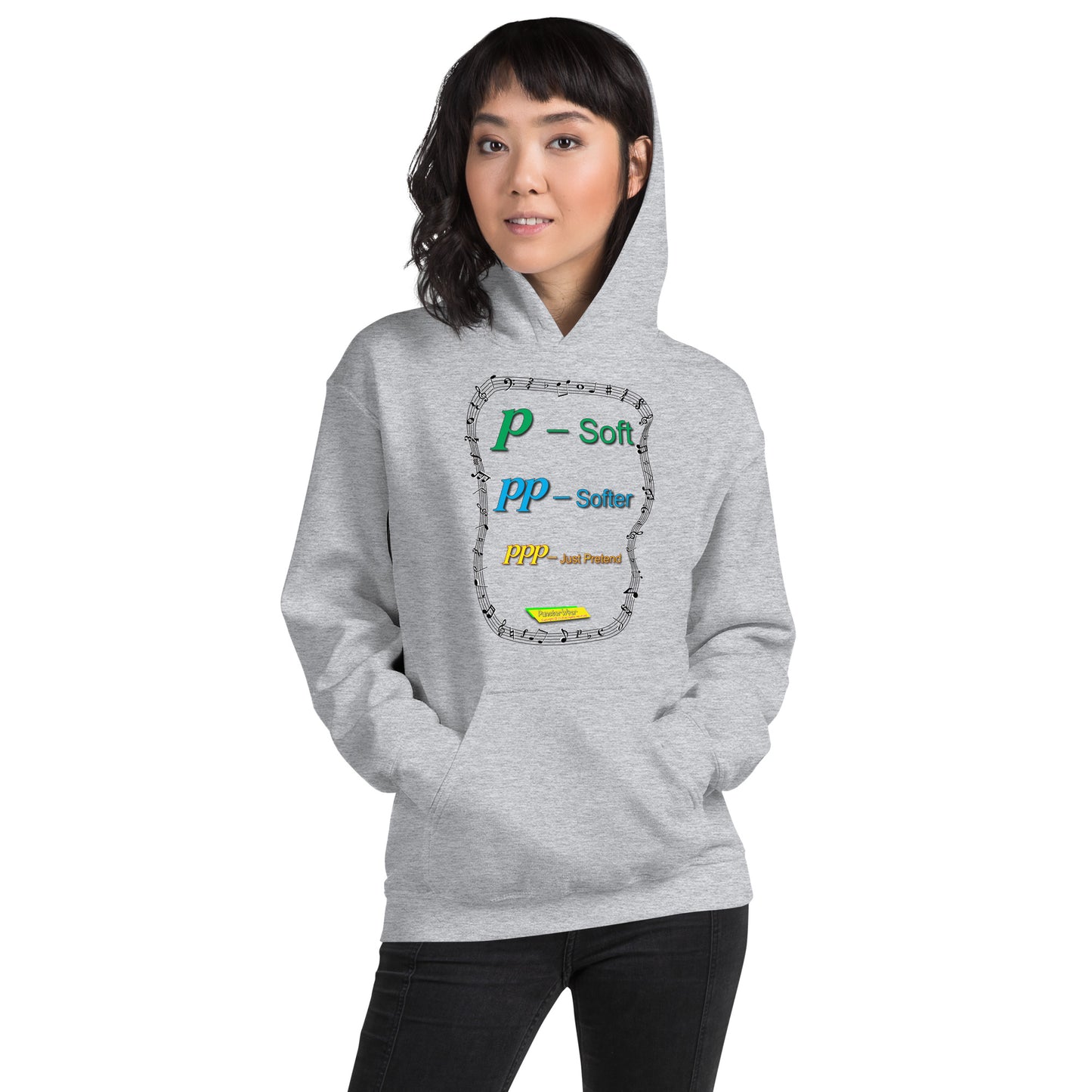 Triple Pianissimo (PPP)-JUST PRETEND  |  Unisex Heavy Blend Pullover Hoodie