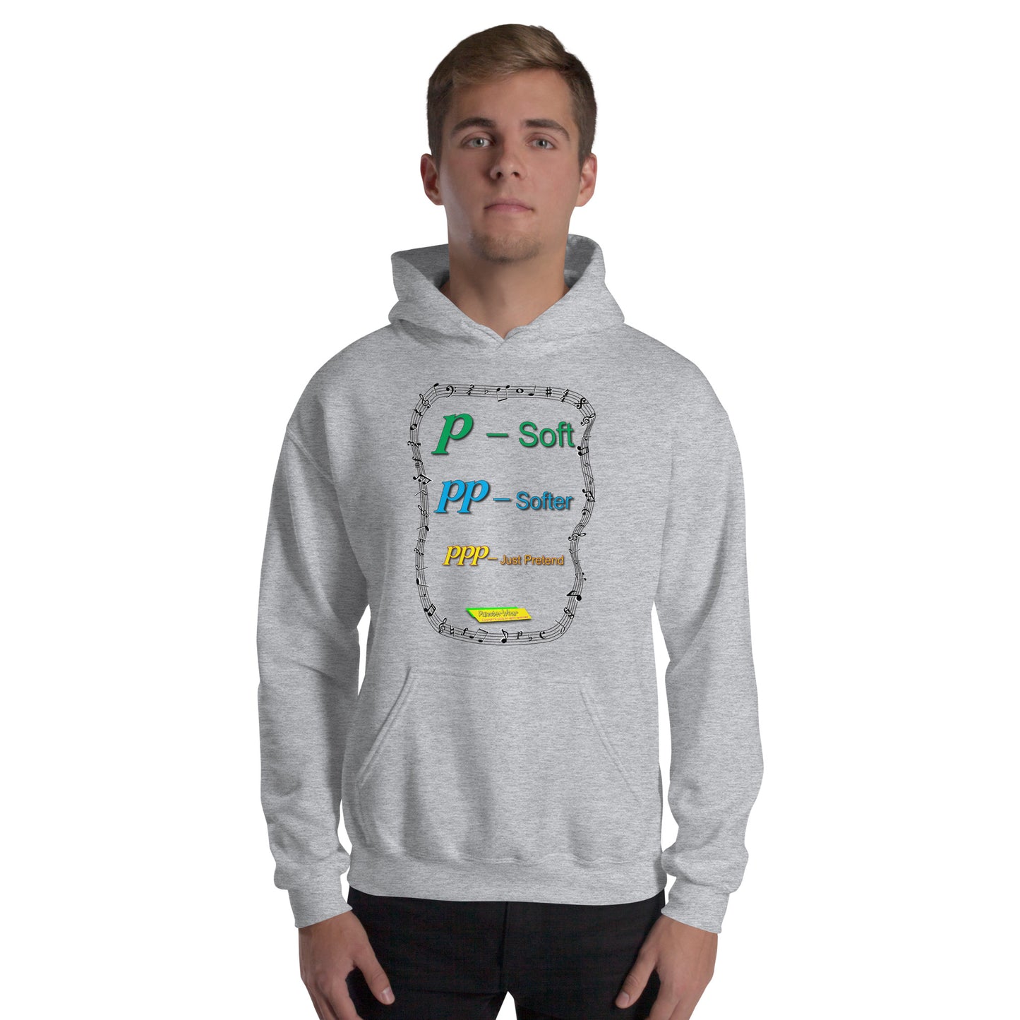 Triple Pianissimo (PPP)-JUST PRETEND  |  Unisex Heavy Blend Pullover Hoodie