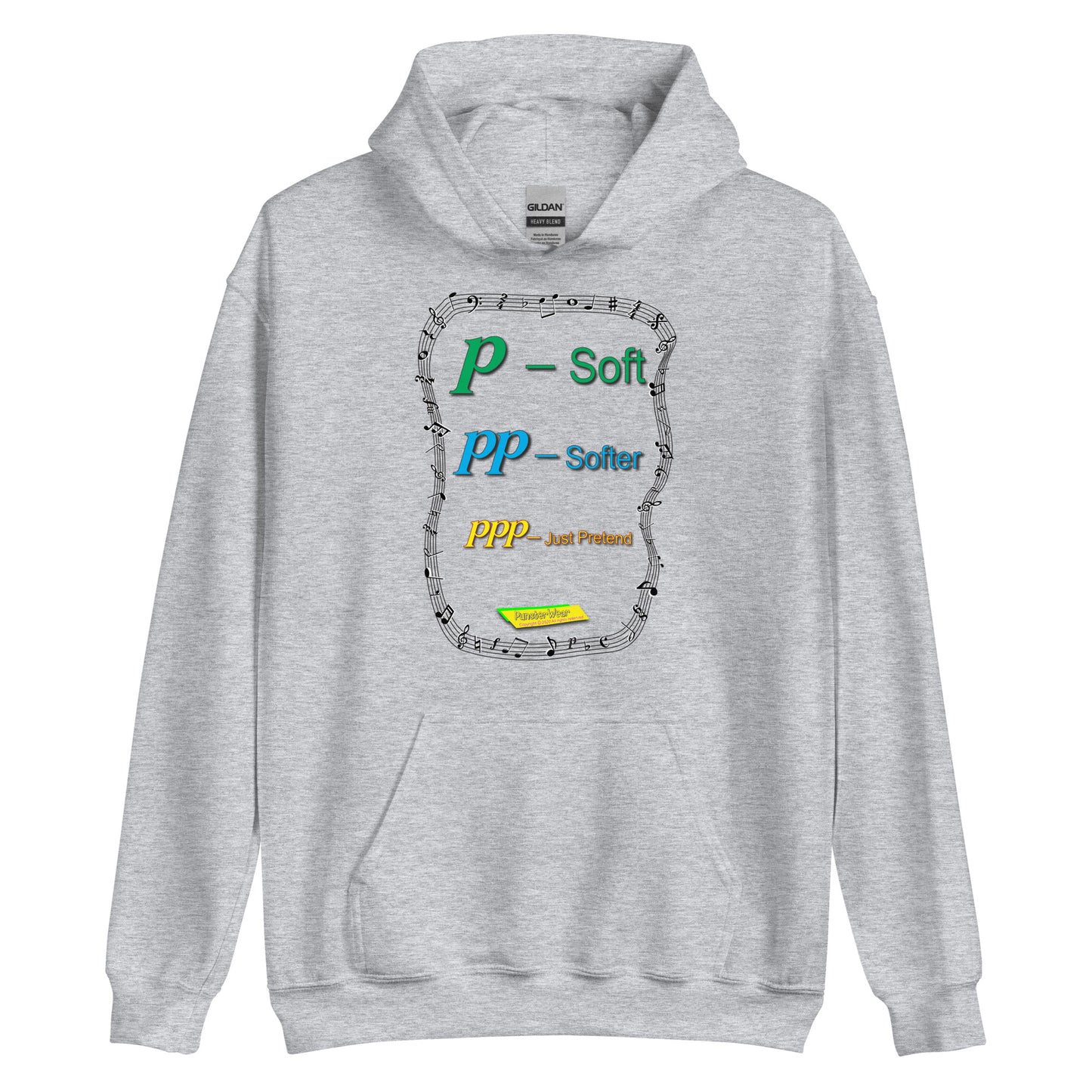 Triple Pianissimo (PPP)-JUST PRETEND  |  Unisex Heavy Blend Pullover Hoodie