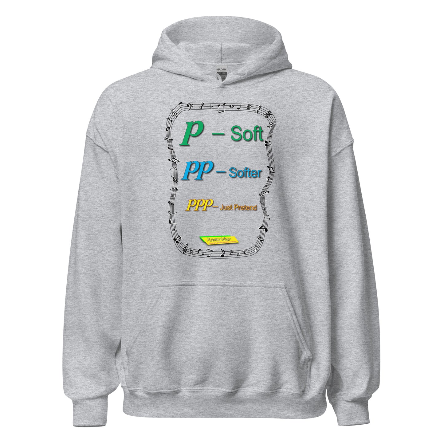 Triple Pianissimo (PPP)-JUST PRETEND  |  Unisex Heavy Blend Pullover Hoodie