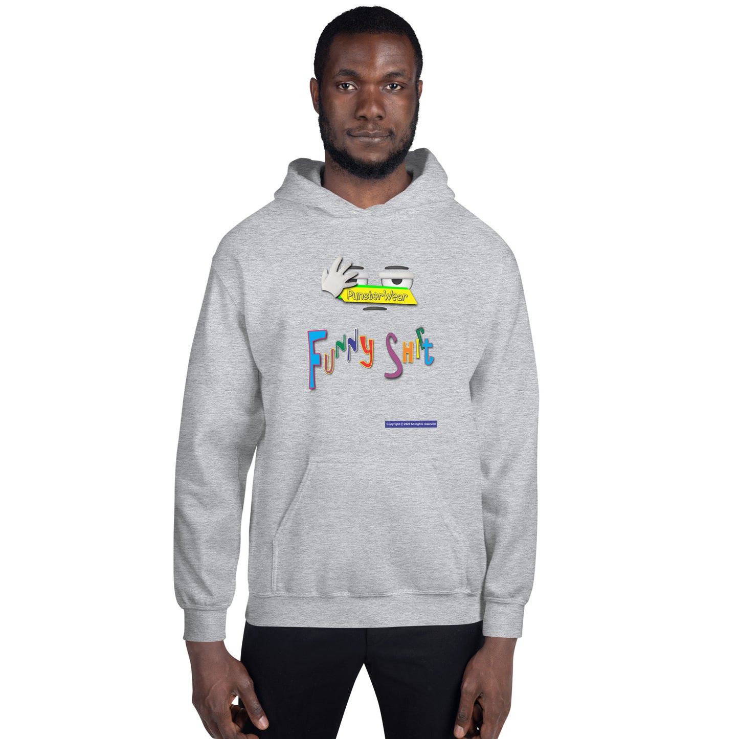 PunsterWear Funny Shi(r)t Logo (Top)  |  Unisex Heavy Blend Pullover Hoodie