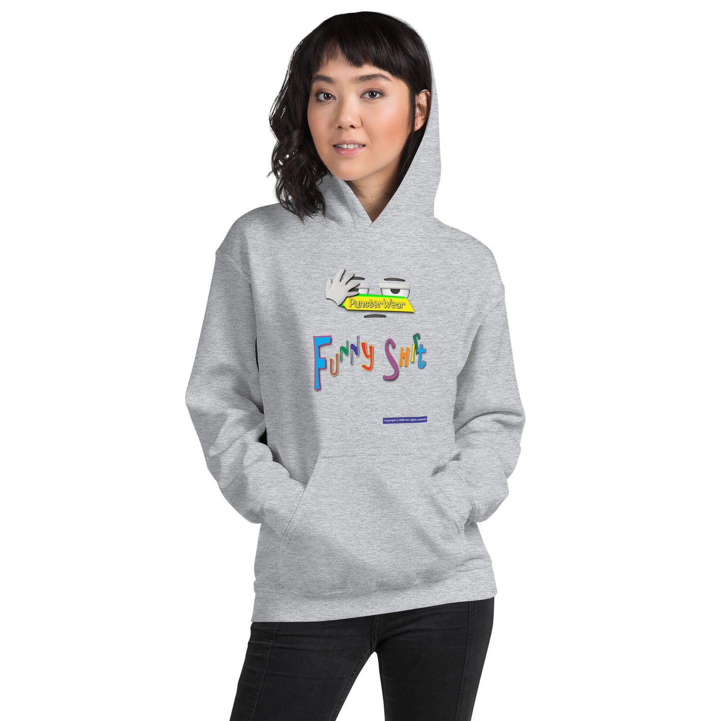 PunsterWear Funny Shi(r)t Logo (Top)  |  Unisex Heavy Blend Pullover Hoodie