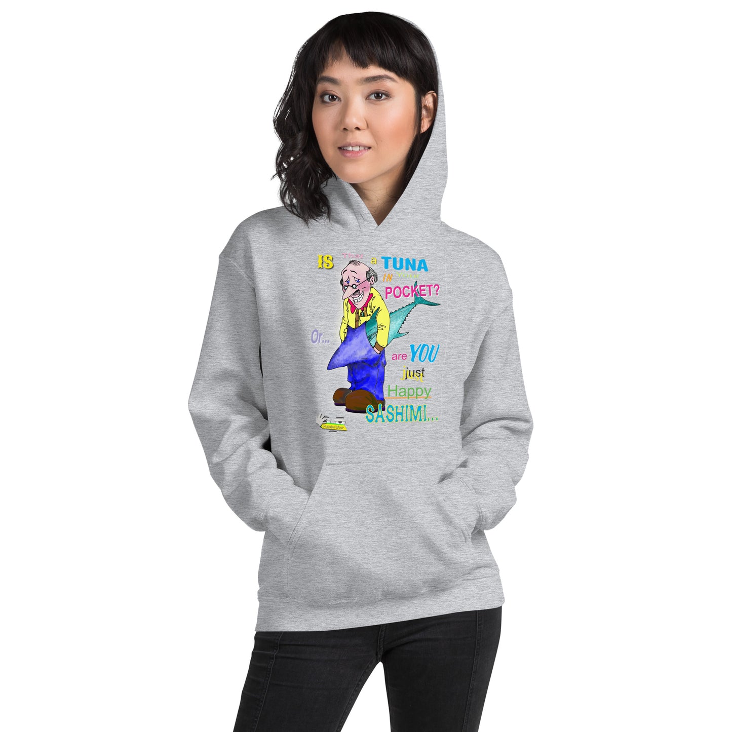 HAPPY SASHIMI  |  Unisex Heavy Blend Pullover Hoodie