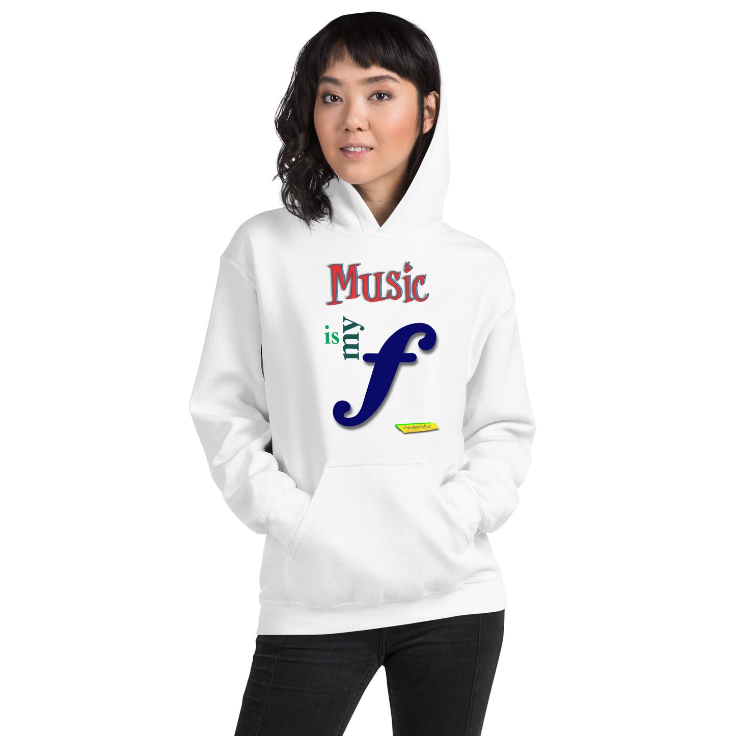 MUSIC IS MY F (FORTE)  |  Unisex Heavy Blend Pullover Hoodie