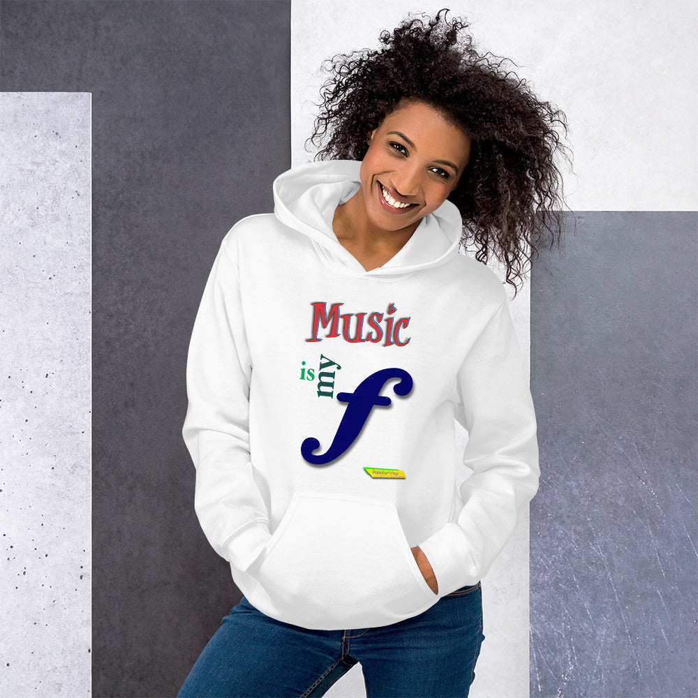 MUSIC IS MY F (FORTE)  |  Unisex Heavy Blend Pullover Hoodie