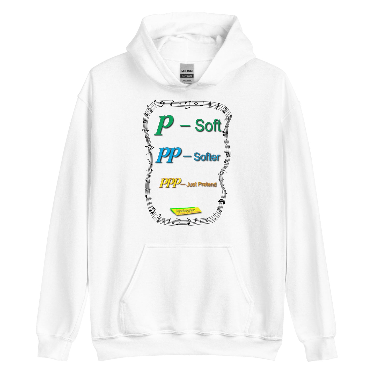 Triple Pianissimo (PPP)-JUST PRETEND  |  Unisex Heavy Blend Pullover Hoodie