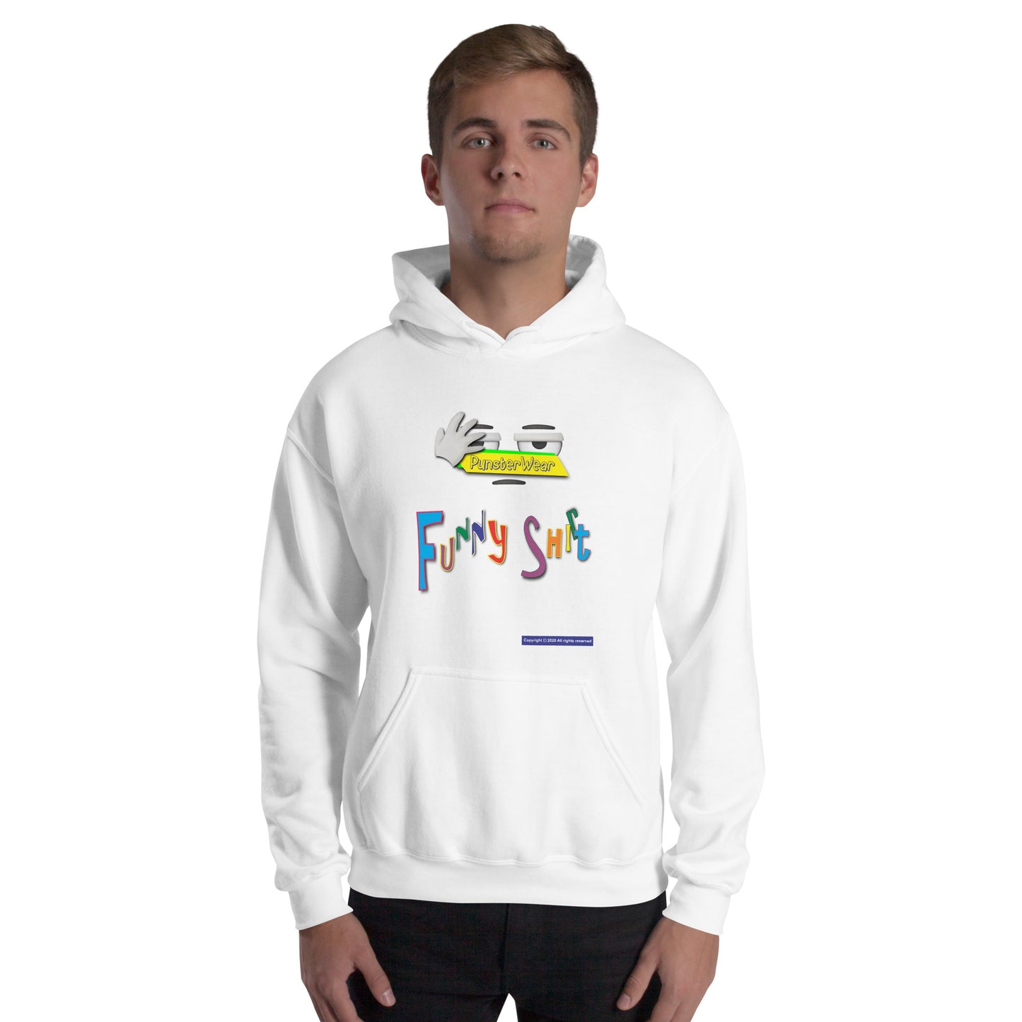 PunsterWear Funny Shi(r)t Logo (Top)  |  Unisex Heavy Blend Pullover Hoodie