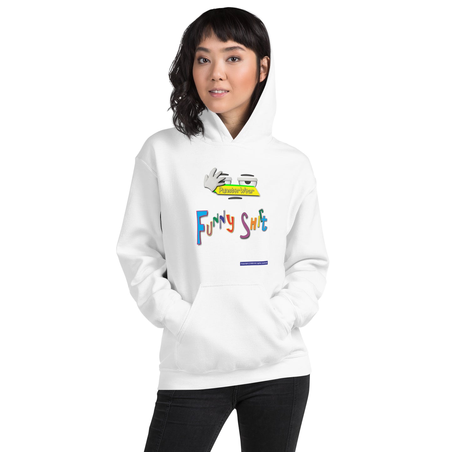 PunsterWear Funny Shi(r)t Logo (Top)  |  Unisex Heavy Blend Pullover Hoodie