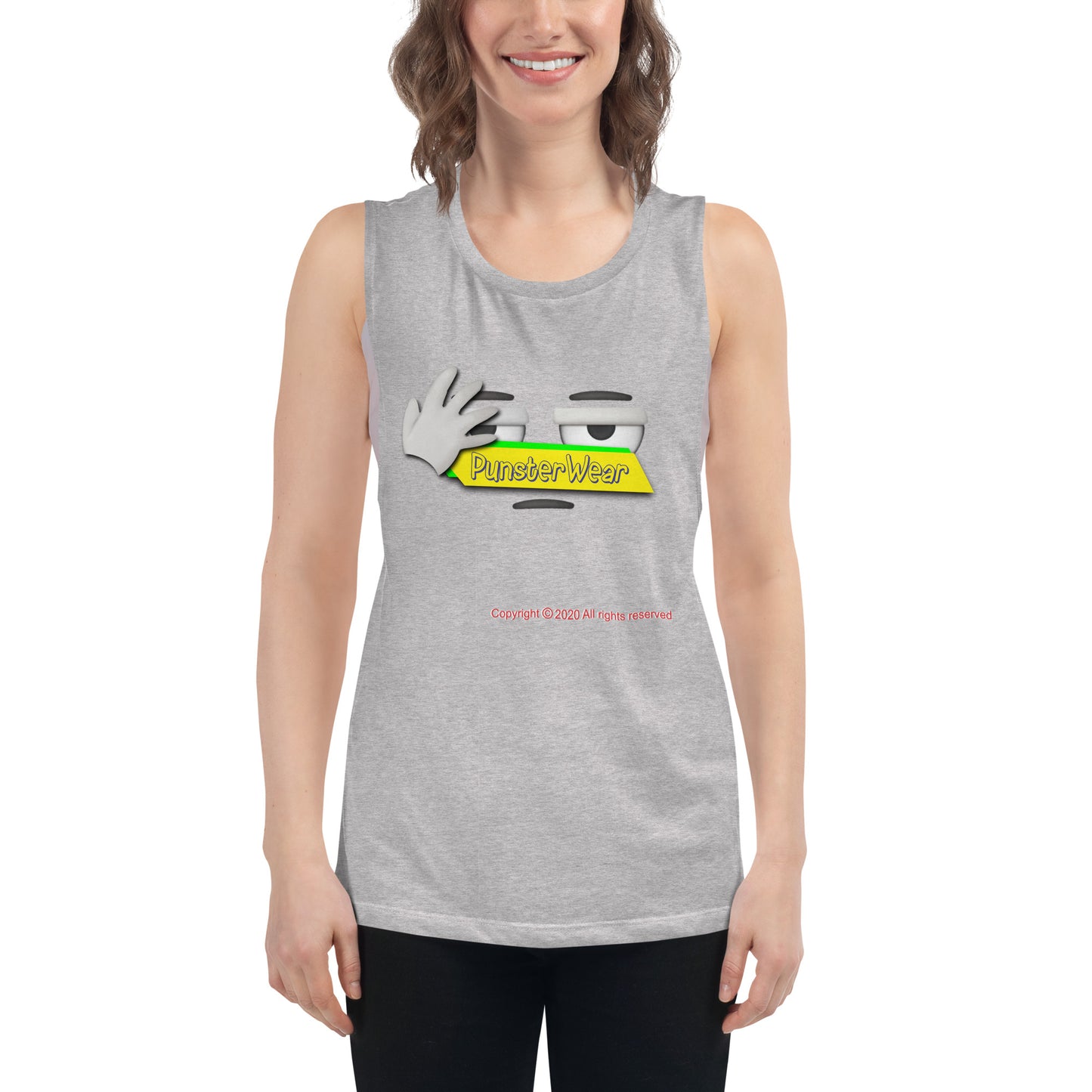 PunsterWear Logo  |  Women's Muscle Tank Top