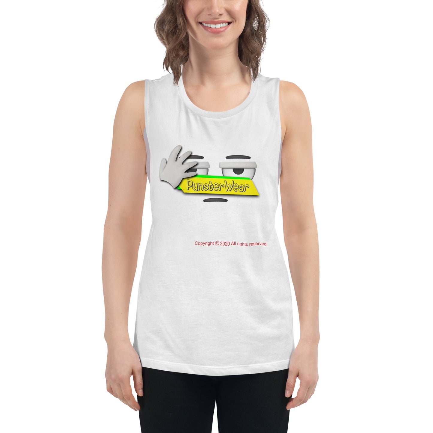 PunsterWear Logo  |  Women's Muscle Tank Top