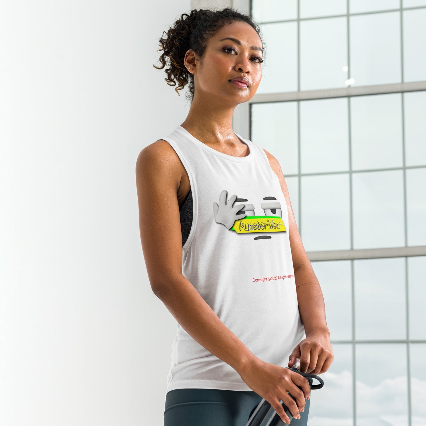 PunsterWear Logo  |  Women's Muscle Tank Top