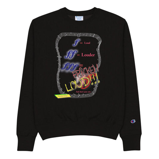 Triple Forte (FFF) – FRICKEN LOUD  |  Men's Champion Crew Neck Sweatshirt