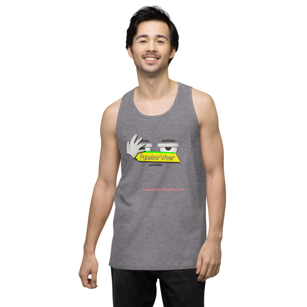 PunsterWear Logo   |   Men's Premium Tank Top