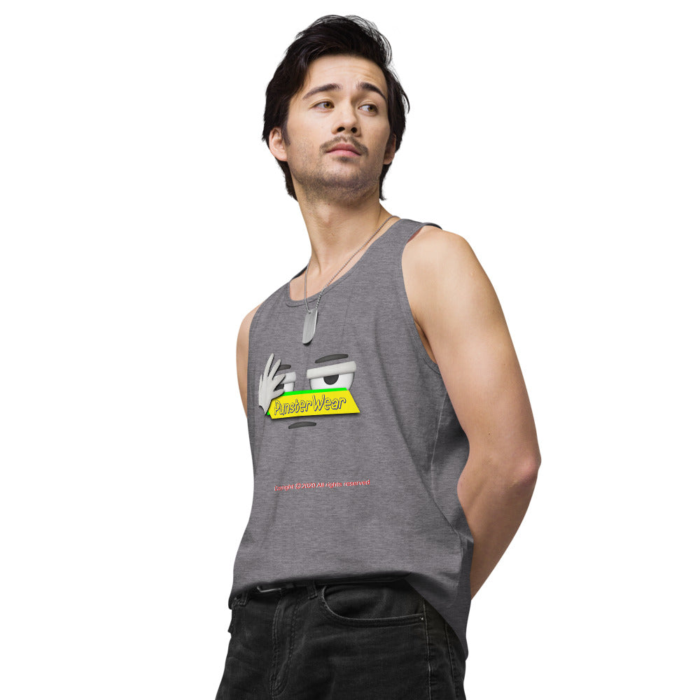 PunsterWear Logo   |   Men's Premium Tank Top