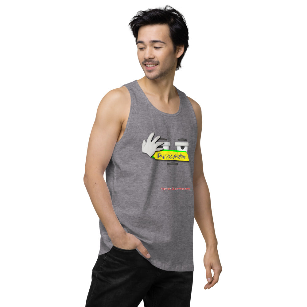 PunsterWear Logo   |   Men's Premium Tank Top