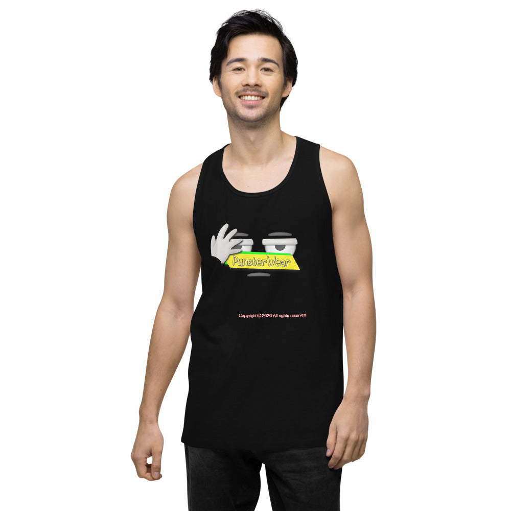 PunsterWear Logo   |   Men's Premium Tank Top