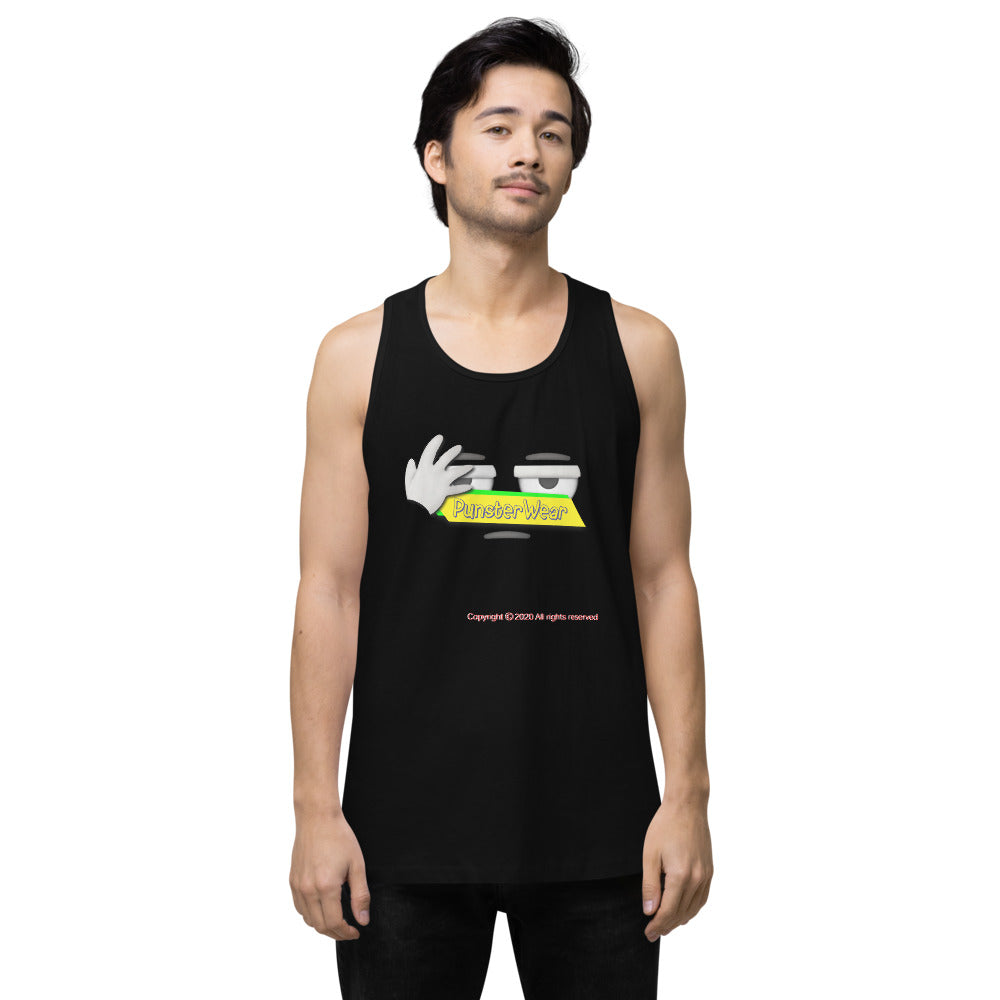 PunsterWear Logo   |   Men's Premium Tank Top