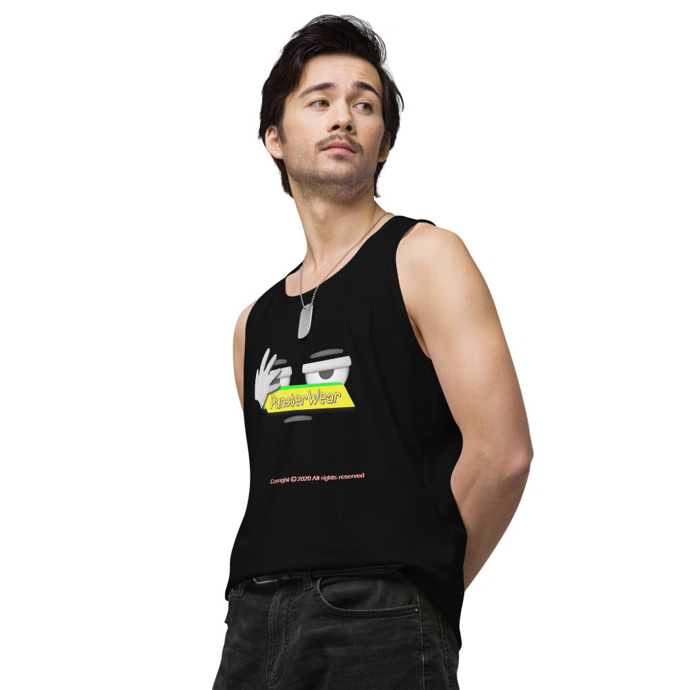 PunsterWear Logo   |   Men's Premium Tank Top