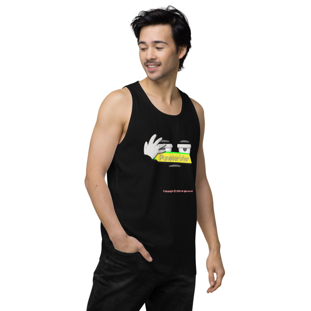 PunsterWear Logo   |   Men's Premium Tank Top