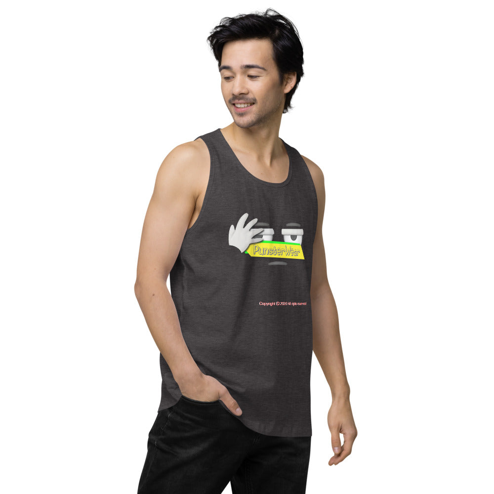 PunsterWear Logo   |   Men's Premium Tank Top