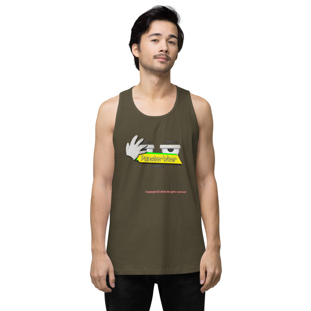 PunsterWear Logo   |   Men's Premium Tank Top