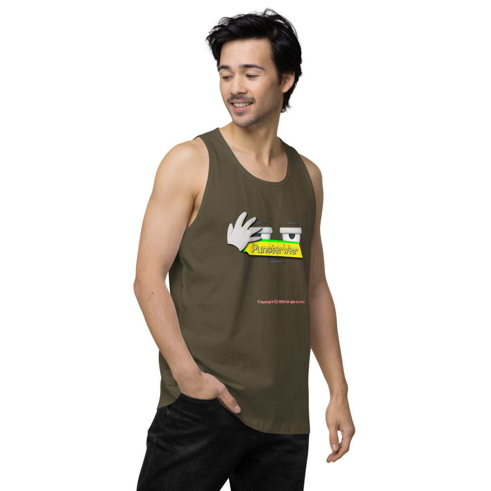 PunsterWear Logo   |   Men's Premium Tank Top