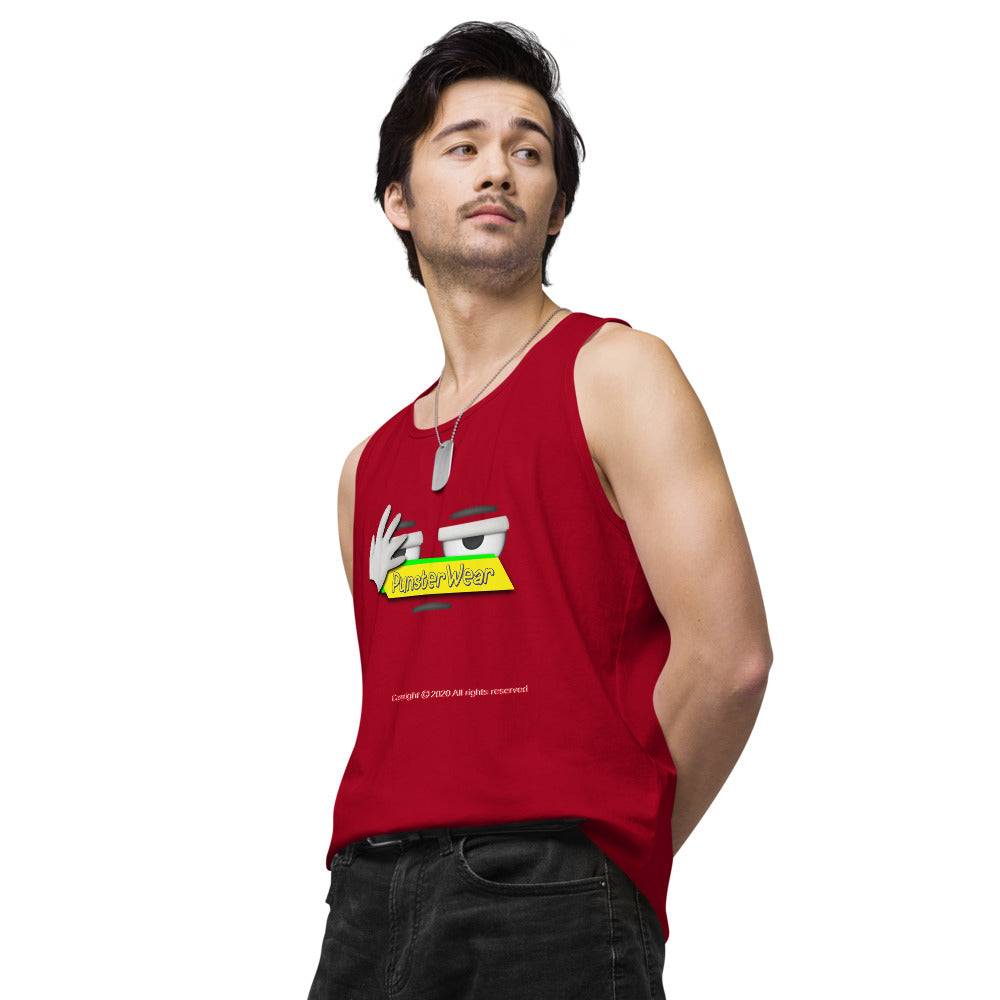 PunsterWear Logo   |   Men's Premium Tank Top