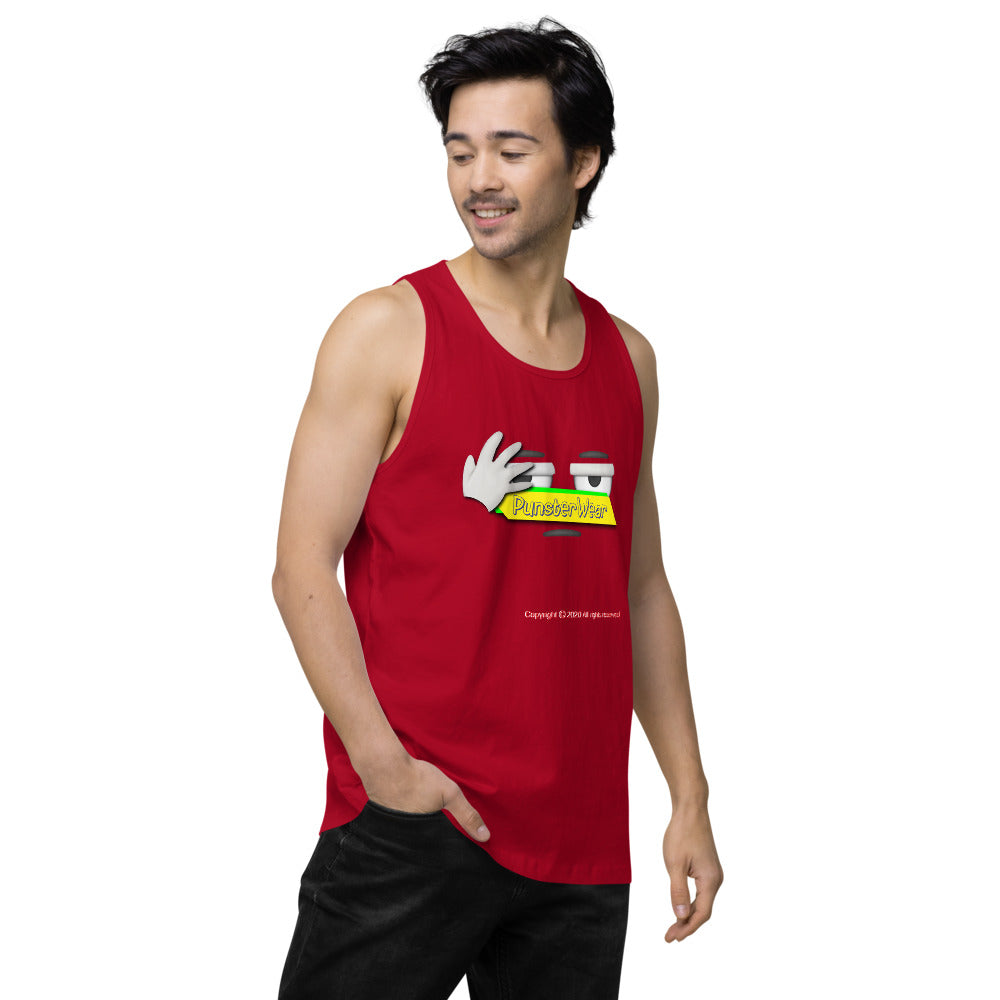 PunsterWear Logo   |   Men's Premium Tank Top