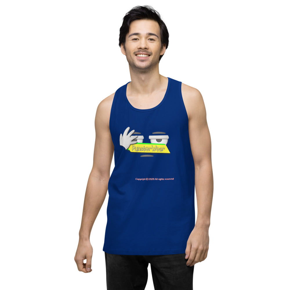 PunsterWear Logo   |   Men's Premium Tank Top