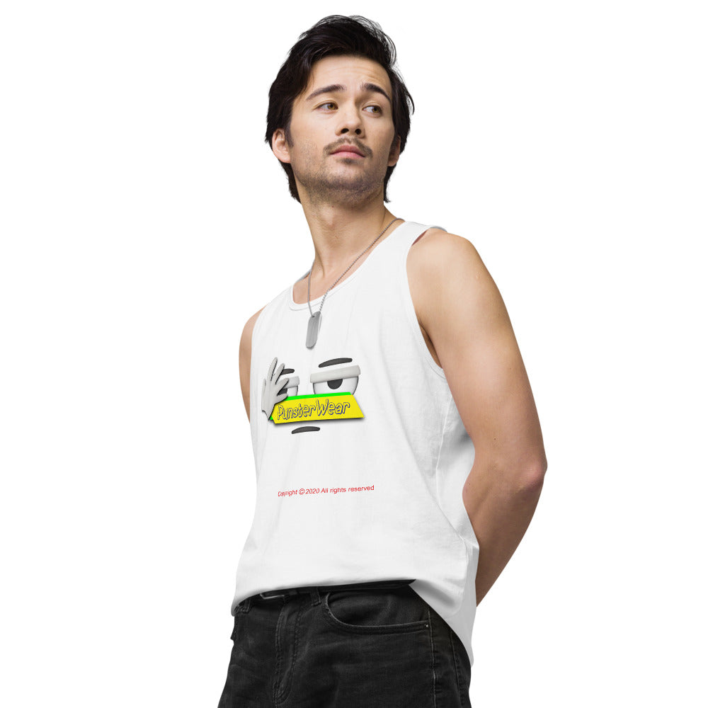 PunsterWear Logo   |   Men's Premium Tank Top