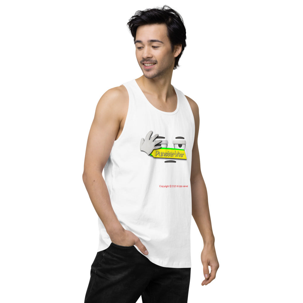 PunsterWear Logo   |   Men's Premium Tank Top