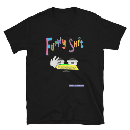 PunsterWear Funny Shi(r)t Logo (Top)   |   Unisex Basic Softstyle Short-Sleeve Crew Neck T-Shirt