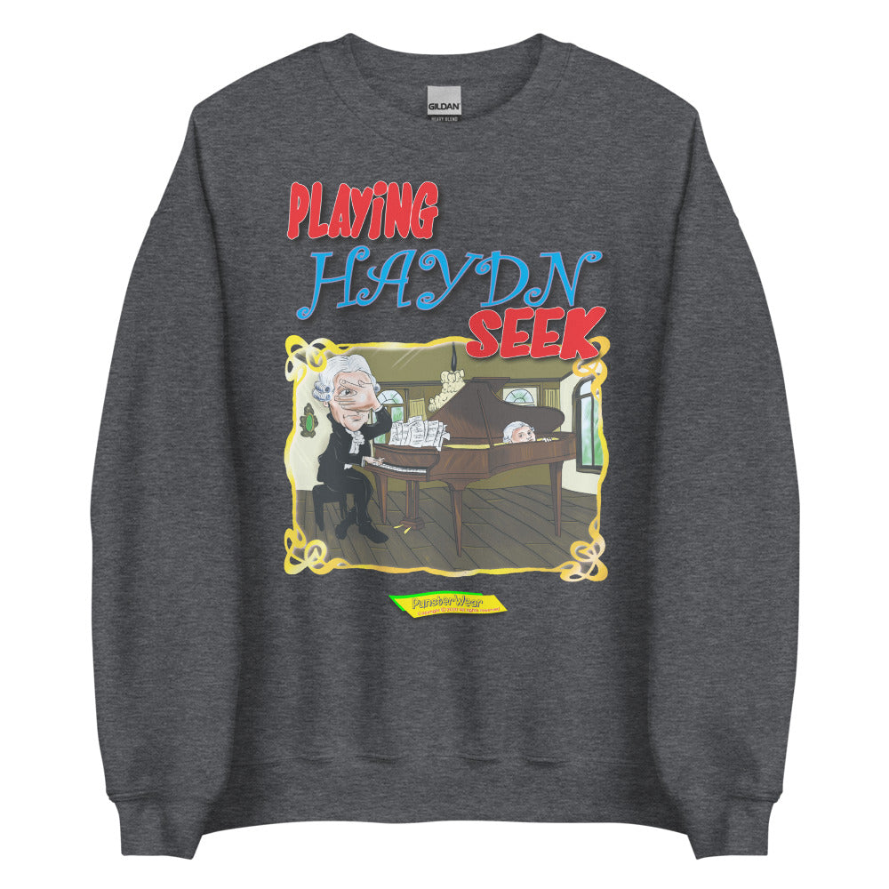 PLAYING HAYDN SEEK  |  Unisex Crew Neck Sweatshirt