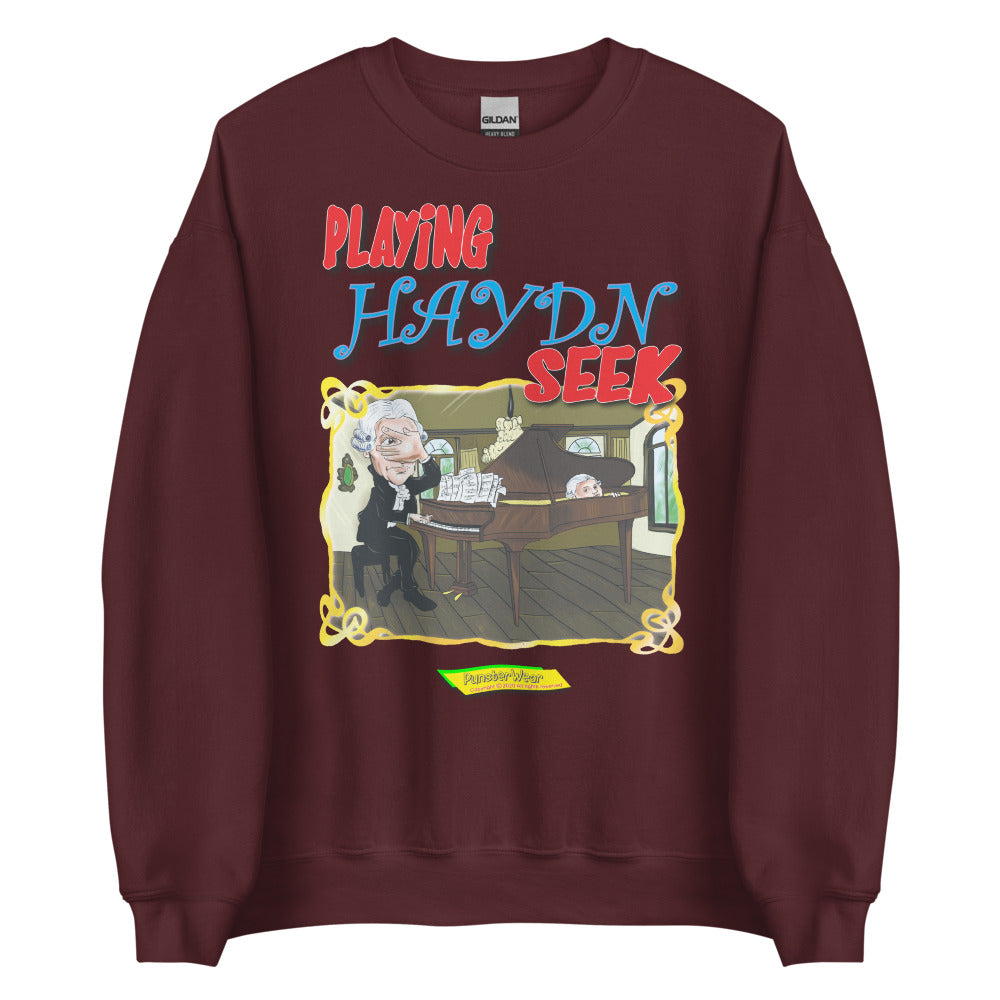 PLAYING HAYDN SEEK  |  Unisex Crew Neck Sweatshirt